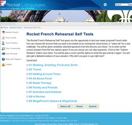 Rocket French Learning Lounge Rehearsal Screen Shot